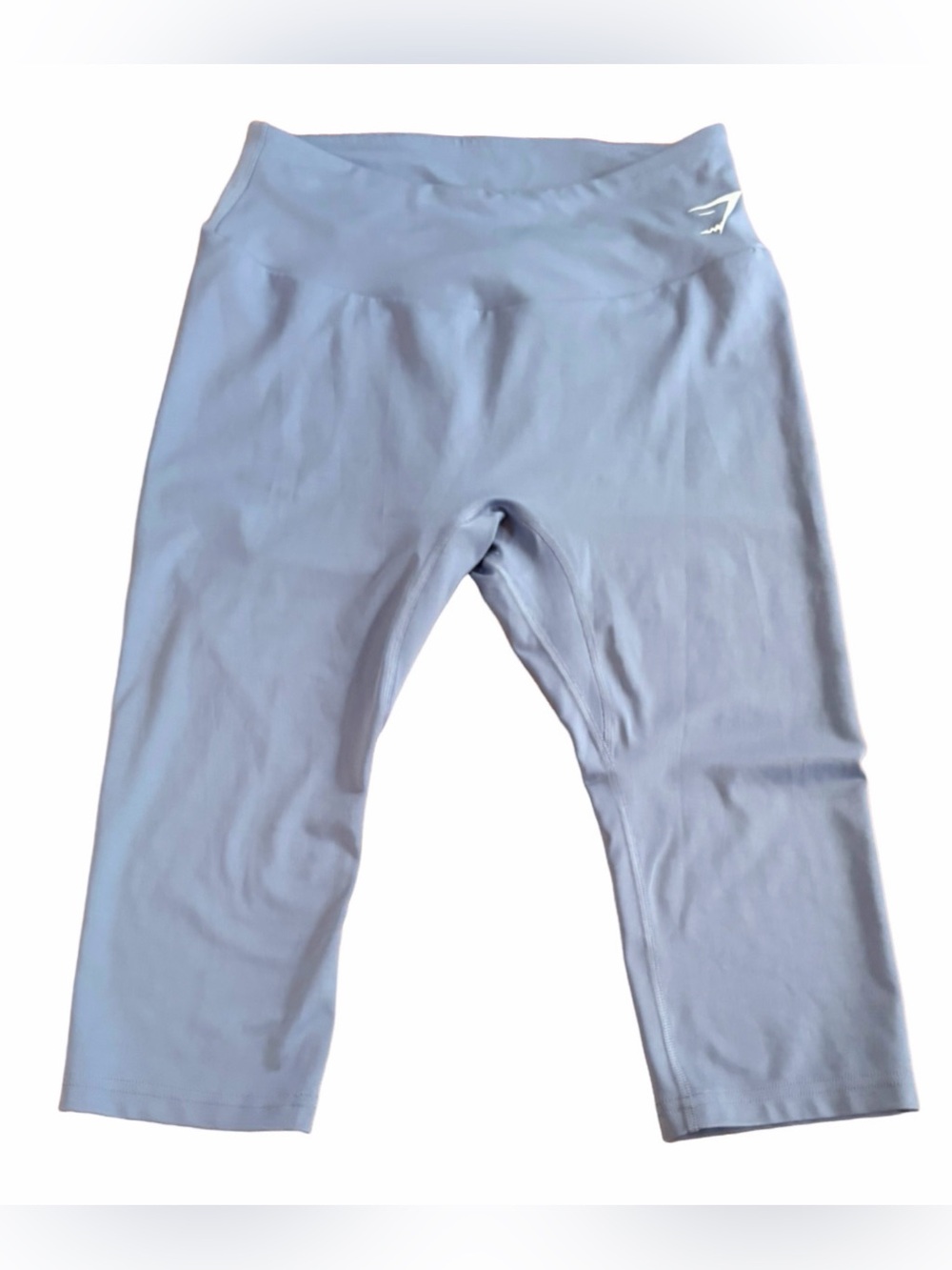 Gymshark Light Blue High Rise Capri Leggings Size L Performance Activewear